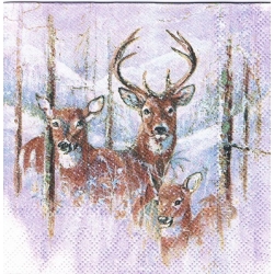 Serwetka   -3208-   MINI 25x25 cm ,  wzór 4 krotny